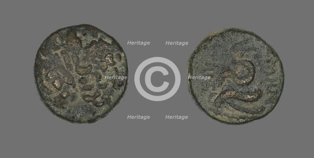 Coin Depicting the God Asklepios (?), probably Late Hellenistic Period, about 200/133 BCE. Creator: Unknown.