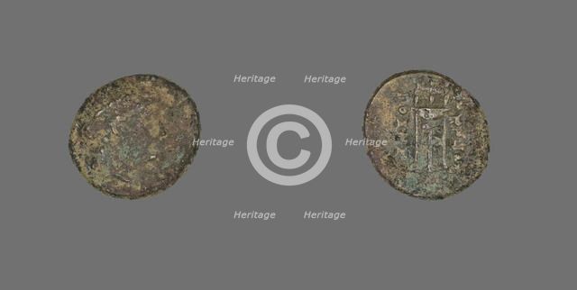 Coin Depicting the God Apollo, 200-133 BCE (?). Creator: Unknown.