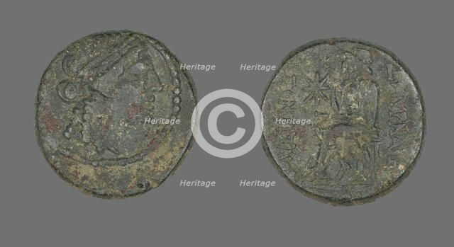 Coin Depicting the God Apollo, 2nd-1st century BCE. Creator: Unknown.