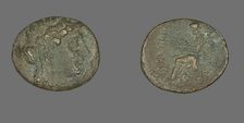 Coin Depicting the God Apollo, 2nd-1st century BCE. Creator: Unknown