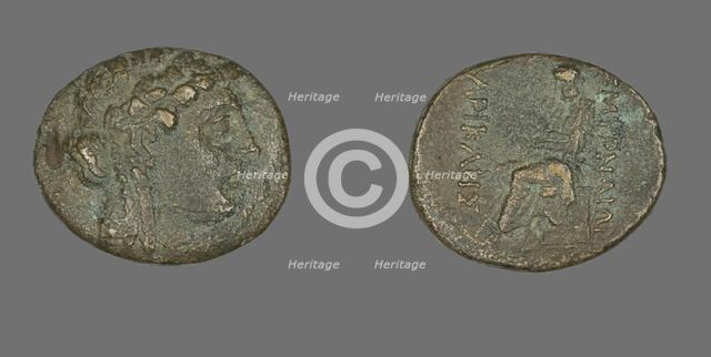 Coin Depicting the God Apollo, 2nd-1st century BCE. Creator: Unknown.