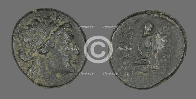Coin Depicting the God Apollo, 2nd-1st century BCE. Creator: Unknown.
