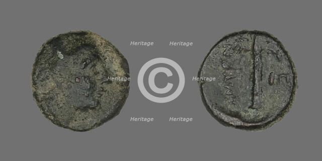 Coin Depicting the God Apollo, 2nd-1st century BCE. Creator: Unknown.