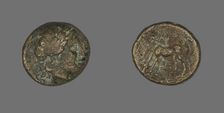Coin Depicting the God Apollo, 2nd century BCE. Creator: Unknown