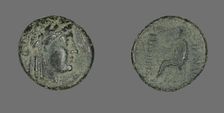 Coin Depicting the God Apollo, 2nd century BCE. Creator: Unknown