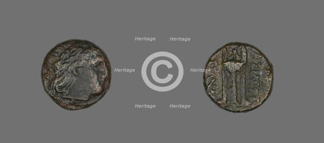 Coin Depicting the God Apollo, 316-297 BCE, issued by Cassander. Creator: Unknown.