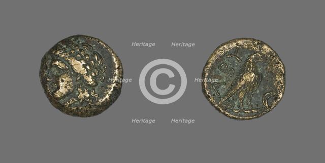 Coin Depicting the God Apollo, 320-200 BCE. Creator: Unknown.