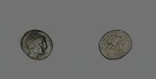 Coin Depicting the God Apollo (?), 336-323 BCE. Creator: Unknown