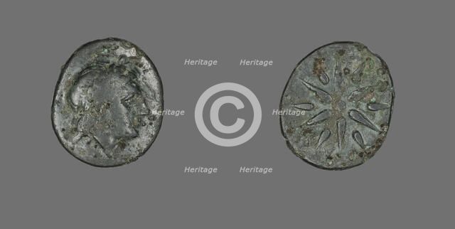 Coin Depicting the God Apollo, 4th century BCE. Creator: Unknown.