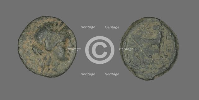 Coin Depicting the God Apollo, about 250-190 BCE or later. Creator: Unknown.