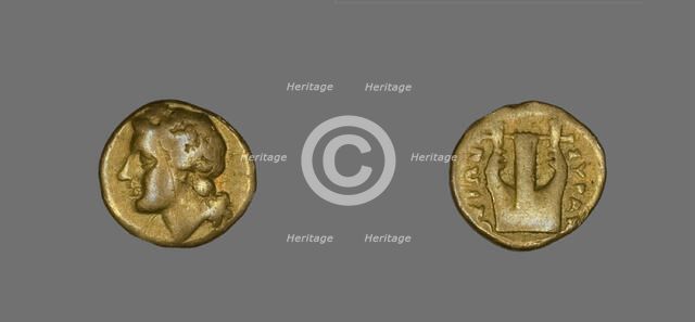 Coin Depicting the God Apollo, about 357-353 BCE. Creator: Unknown.