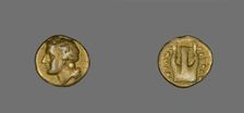Coin Depicting the God Apollo, about 357-353 BCE. Creator: Unknown