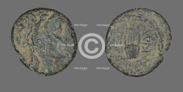 Coin Depicting the God Apollo, about 88-50 BC. Creator: Unknown.