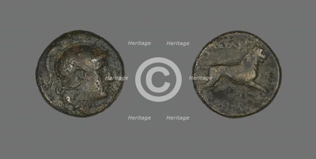 Coin Depicting the God Ares, 306-281 BCE. Creator: Unknown.