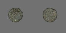 Coin Depicting the God Dionysos, 300-200 BCE. Creator: Unknown