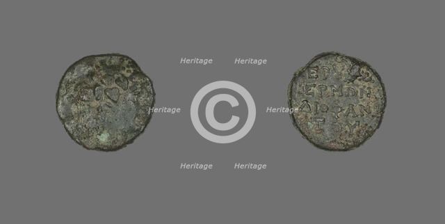 Coin Depicting the God Dionysos, 300-200 BCE. Creator: Unknown.