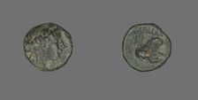 Coin Depicting the God Dionysos, about 133 BCE. Creator: Unknown