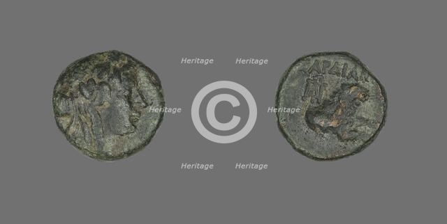 Coin Depicting the God Dionysos, about 133 BCE. Creator: Unknown.