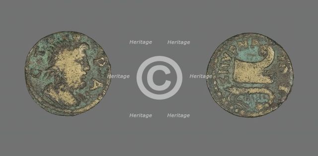 Coin Depicting the God Serapis, 193-211. Creator: Unknown.