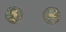 Coin Depicting the God Serapis, 193-211. Creator: Unknown