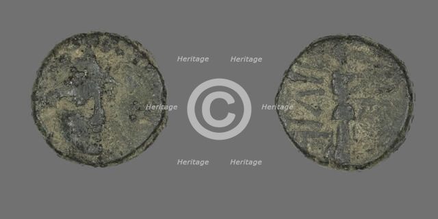 Coin Depicting the Goddess Athena, (1st century BCE ?). Creator: Unknown.