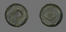 Coin Depicting the Goddess Athena, 345-317 BCE. Creator: Unknown
