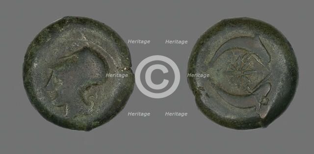 Coin Depicting the Goddess Athena, 345-317 BCE. Creator: Unknown.