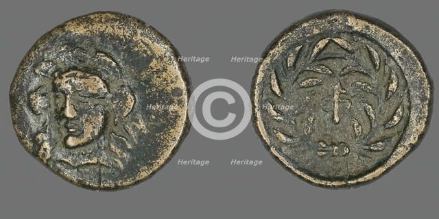 Coin Depicting the Goddess Athena, 371-357 BCE. Creator: Unknown.