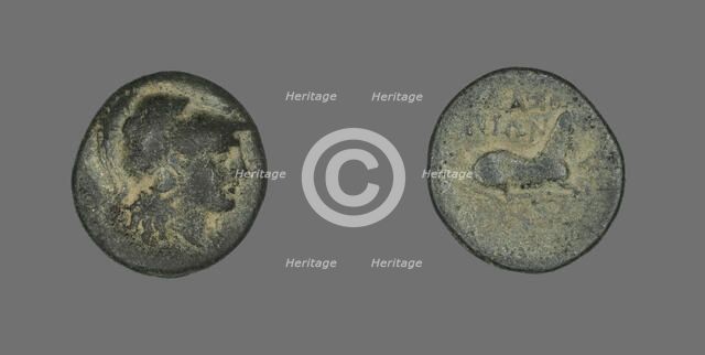 Coin Depicting the Goddess Athena, 387-301 BCE. Creator: Unknown.