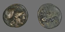 Coin Depicting the Goddess Athena, 387-301 BCE. Creator: Unknown