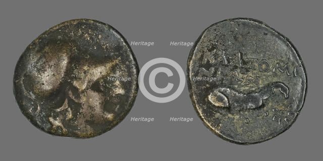 Coin Depicting the Goddess Athena, 387-301 BCE. Creator: Unknown.
