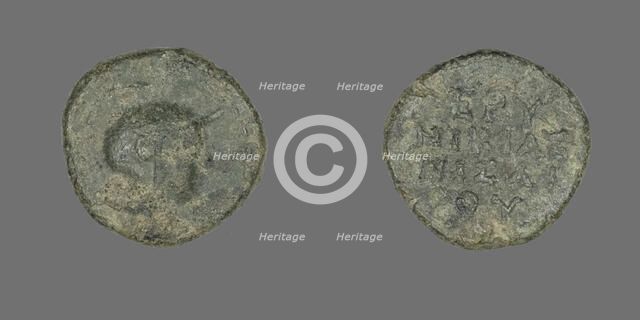 Coin Depicting the Goddess Athena, 300-200 BCE. Creator: Unknown.