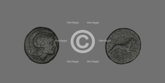 Coin Depicting the Goddess Athena, 306-281 BCE, issued by Lysimachus of Thrace. Creator: Unknown.