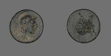 Coin Depicting the Goddess Athena, about 200-133 BCE. Creator: Unknown