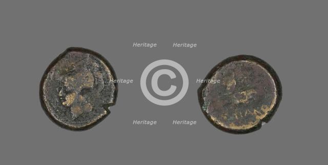 Coin Depicting the Goddess Athena, about 300-268 BCE. Creator: Unknown.