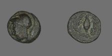 Coin Depicting the Goddess Athena, after 340 BCE. Creator: Unknown