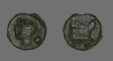 Coin Depicting the Goddess Roma, 225-217 BCE. Creator: Unknown