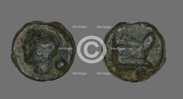 Coin Depicting the Goddess Roma, 225-217 BCE. Creator: Unknown.