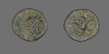 Coin Depicting the Goddess Rhodos, 333-304 BCE. Creator: Unknown
