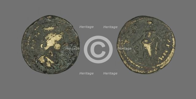 Coin Depicting the Goddess Tyche, (238-244 ?). Creator: Unknown.