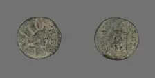 Coin Depicting the Goddess Tyche, 253-268. Creator: Unknown
