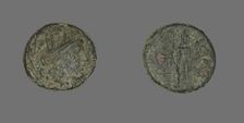 Coin Depicting the Goddess Tyche, 2nd-1st century BCE. Creator: Unknown