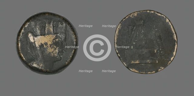 Coin Depicting the Goddess Tyche, 2nd-1st century BCE. Creator: Unknown.