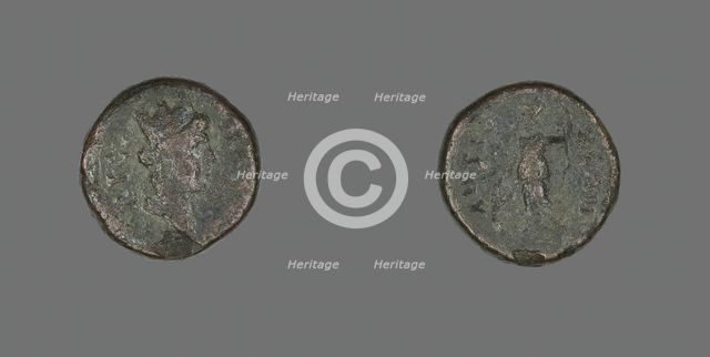Coin Depicting the Goddess Tyche, 31 BCE-476 CE. Creator: Unknown.