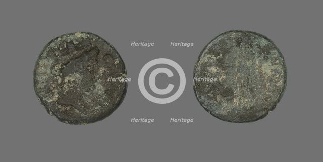 Coin Depicting the Goddess Tyche, 98-117. Creator: Unknown.