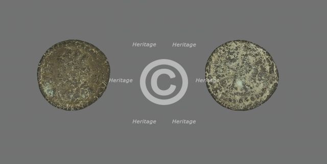 Coin Depicting the Goddess Tyche, about 253-268 CE. Creator: Unknown.