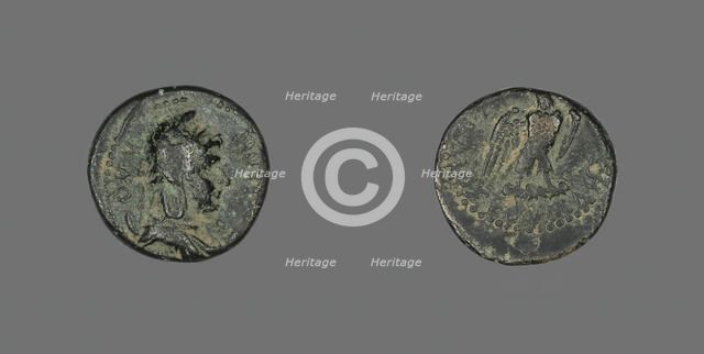 Coin Depicting the Head of a Man, 27 BCE-14 CE. Creator: Unknown.