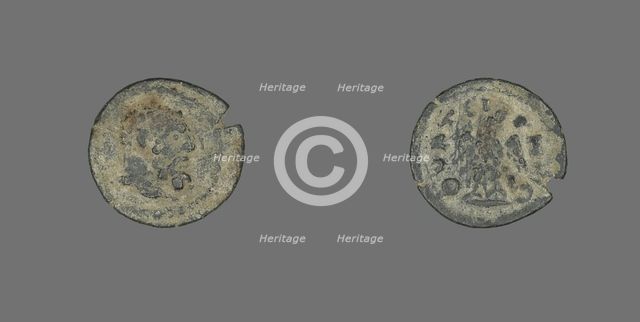 Coin Depicting the Hero Hercules, 211-222. Creator: Unknown.