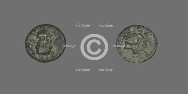 Coin Depicting the Hero Herakles, 2nd-1st century BCE. Creator: Unknown.