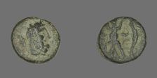 Coin Depicting the Hero Herakles, 2nd-1st century BCE. Creator: Unknown